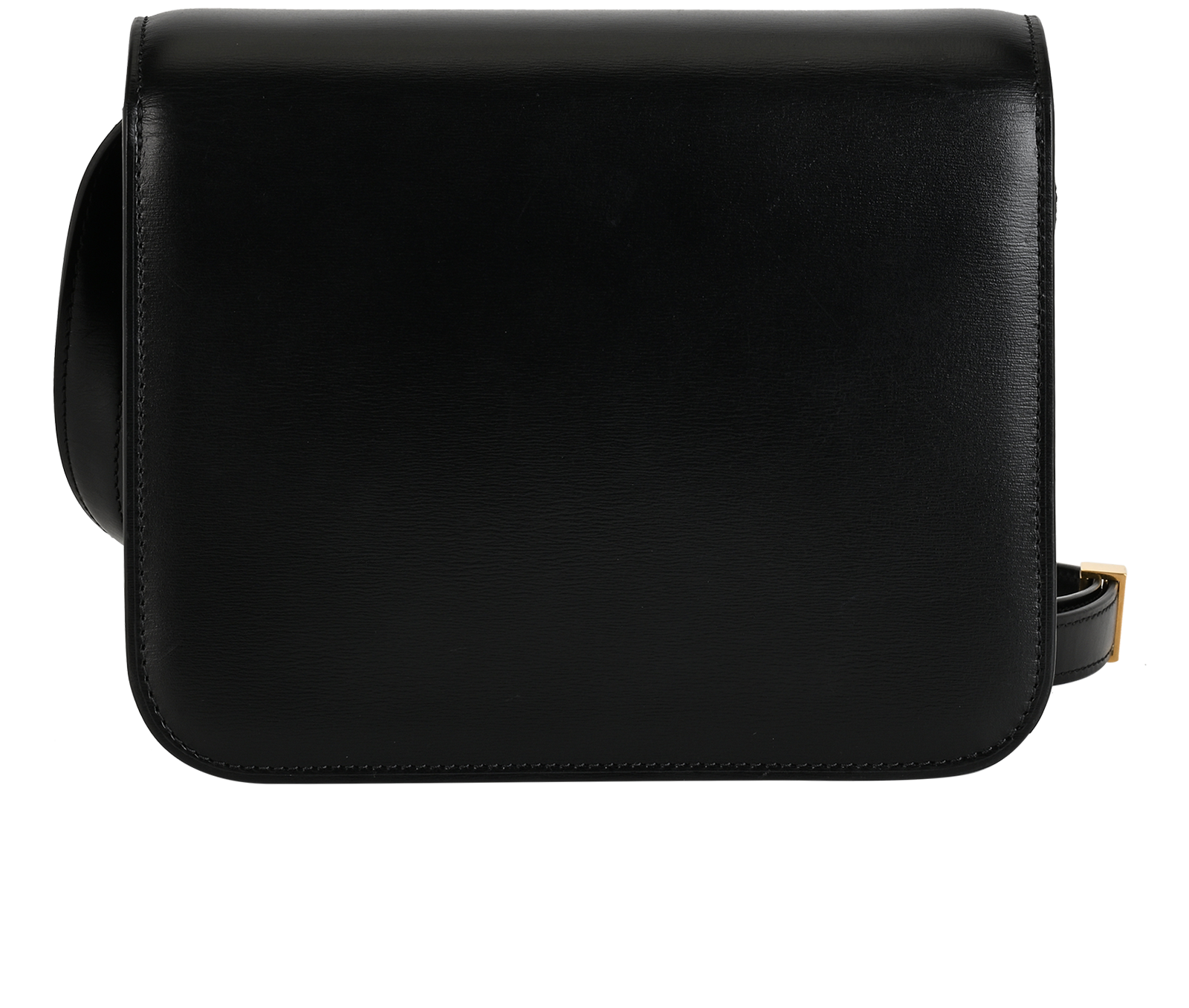 Teen Classic Box Bag, &pound;850, Handbags, Black, Leather, Back view